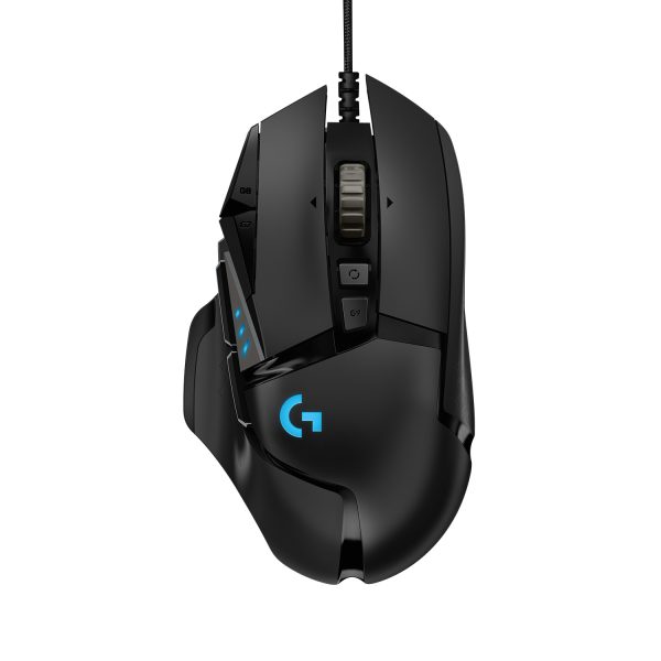 Logitech G Logitech G502 HERO, rechts, Optisch, USB Typ-A, 25600 DPI, 1 ms, Schwarz