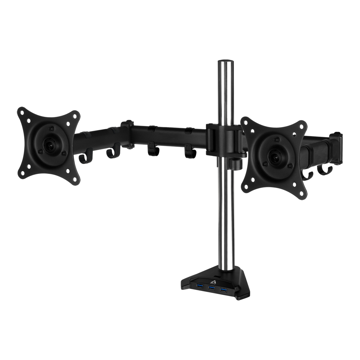 Arctic Z2 Pro (Gen 3) - Dual-Monitorarm mit USB 3.0 Hub, 15 kg, 86,4 cm (34"), 75 x 75 mm, 100 x 100 mm, Höhenverstellung, Schwarz