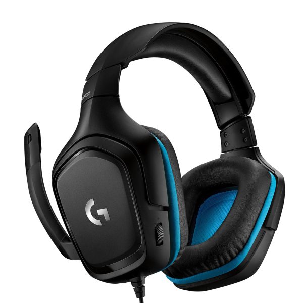 Zweites Bild vonLogitech G 981-000770, Kabelgebunden, Gaming, 20 - 20000 Hz, 280 g, Kopfhörer, Schwarz, Blau