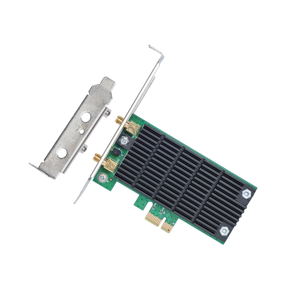 Zweites Bild vonTP-LINK AC1200 Dualband-PCI-Express-WLAN-Adapter, Eingebaut, Kabellos, PCI Express, WLAN, 867 Mbit/s, Schwarz, Grün