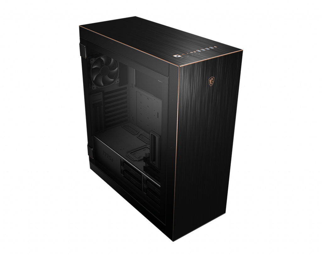 Zweites Bild vonMSI MPG SEKIRA 500G, Midi Tower, PC, Schwarz, ATX, EATX, micro ATX, Mini-ATX, Metall, Gehärtetes Glas, Gaming