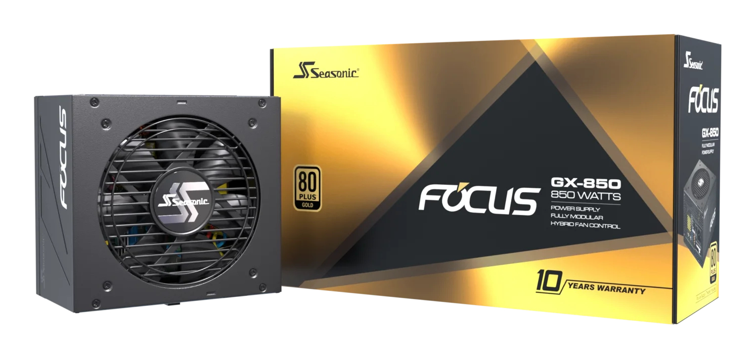 Seasonic Focus GX, 850 W, 100 - 240 V, 50/60 Hz, 12 - 6 A, 100 W, 840 W