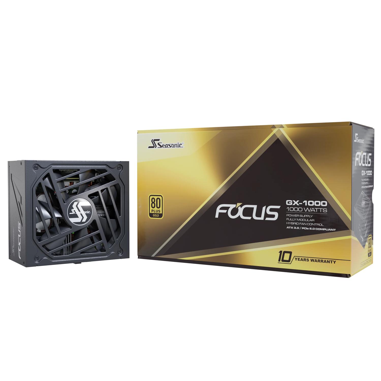 Zweites Bild vonSeasonic Focus GX ATX 3.0, 1000 W, 100 - 240 V, 50/60 Hz, 13 - 6.5 A, 13 A, 6,5 A