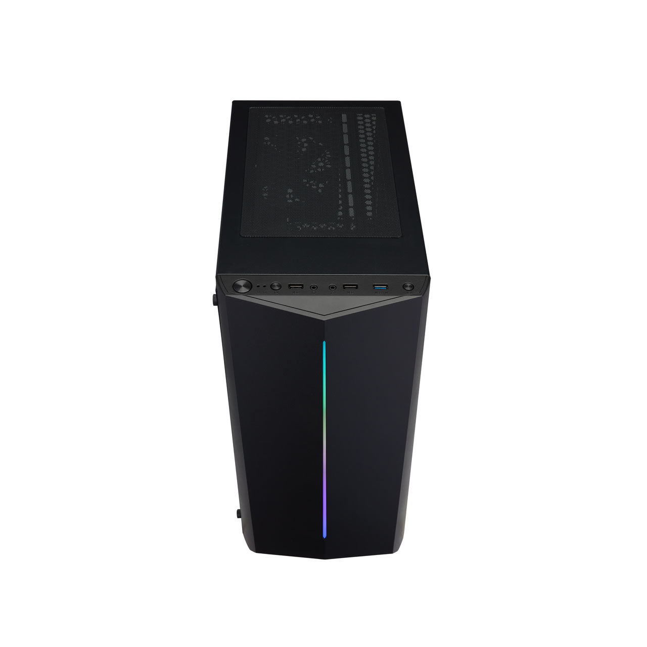 Zweites Bild vonFSP CMT151, Midi Tower, PC, Schwarz, ATX, micro ATX, Acryl, SPCC, Multi