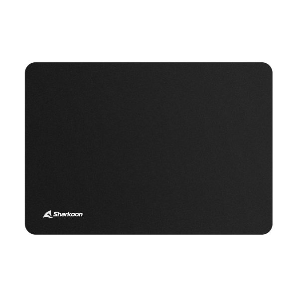 Sharkoon 1337 V2 Gaming Mat M, Schwarz, Monochromatisch, Anti-Rutsch-Basis, Gaming-Mauspad