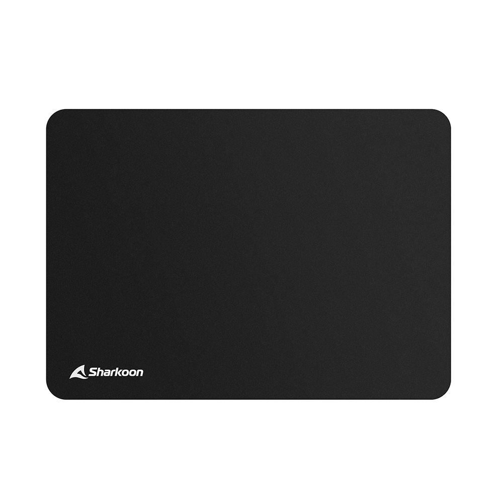 Sharkoon 1337 V2 Gaming Mat L, Schwarz, Monochromatisch, Anti-Rutsch-Basis, Gaming-Mauspad
