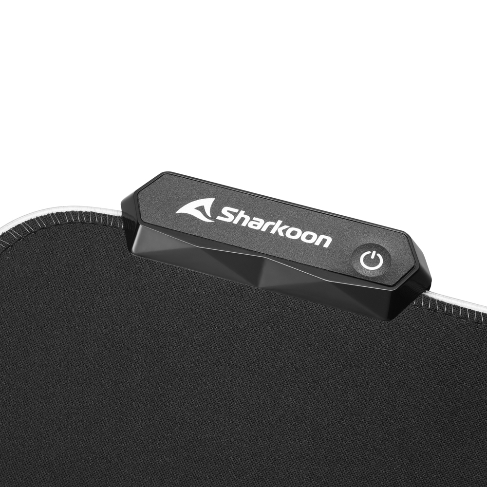 Zweites Bild vonSharkoon 1337 RGB V2, Schwarz, Monochromatisch, USB, Anti-Rutsch-Basis, Gaming-Mauspad