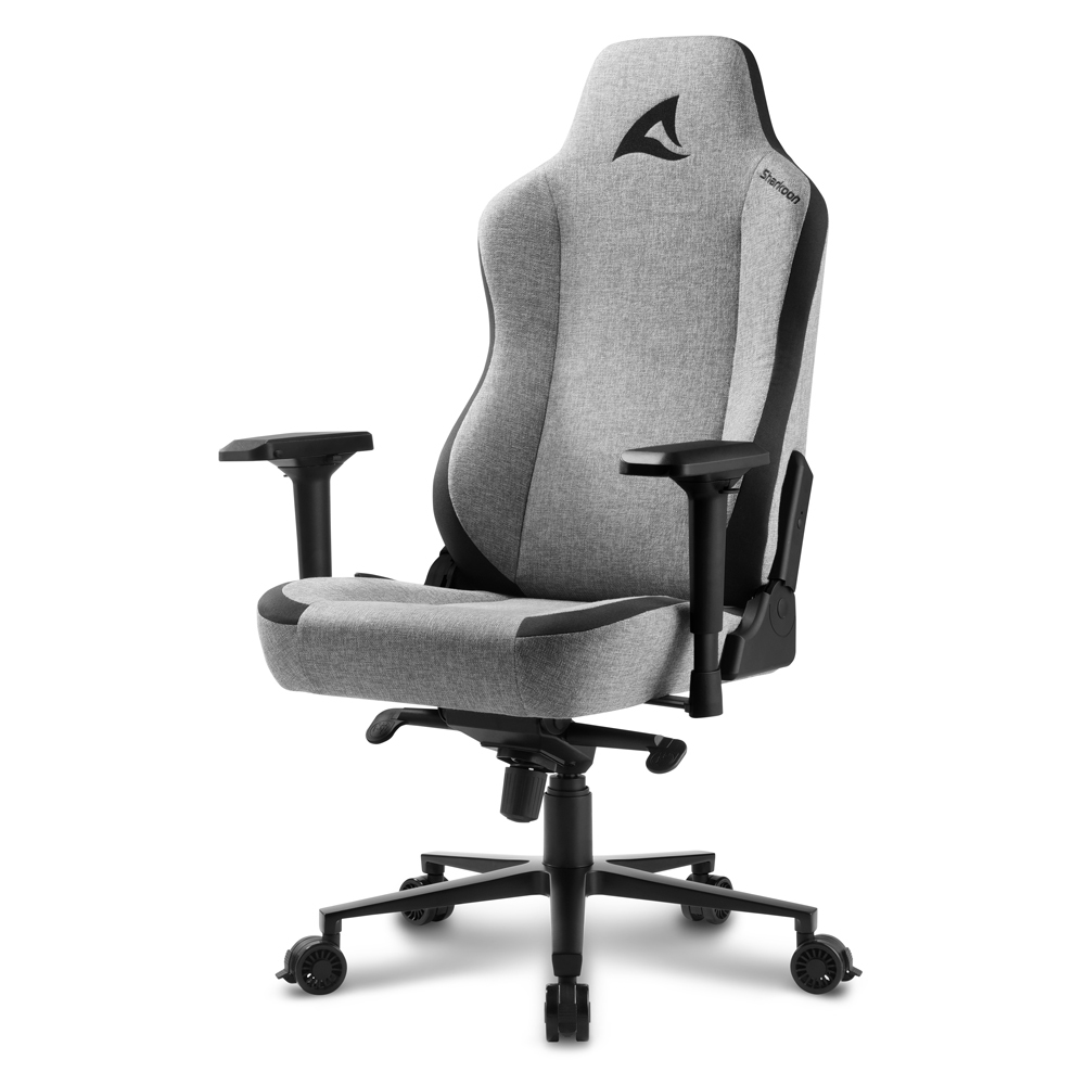 Sharkoon SKILLER SGS40 Fabric, Gepolsterter Sitz, Gepolsterte Rückenlehne, Grau, Grau, Stoff, Schaum, Stoff, Schaum