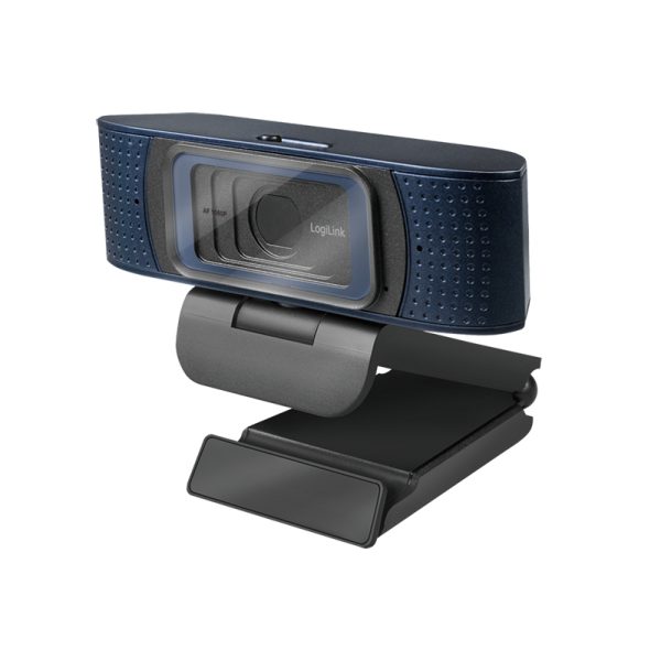 Zweites Bild vonLogiLink HD-USB-Webcam Pro, 80°, Dual-Mikrofon, Autofokus, Sichtschutzabdeckung, 2 MP, 1920 x 1080 Pixel, Full HD, 30 fps, 640x480@30fps, 1280x720@30fps, 1920x1080@30fps, 1080p