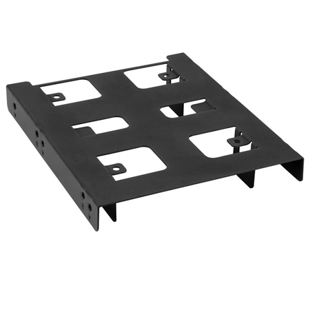 Zweites Bild vonSharkoon 3.5'' BayExtension Black, Schwarz