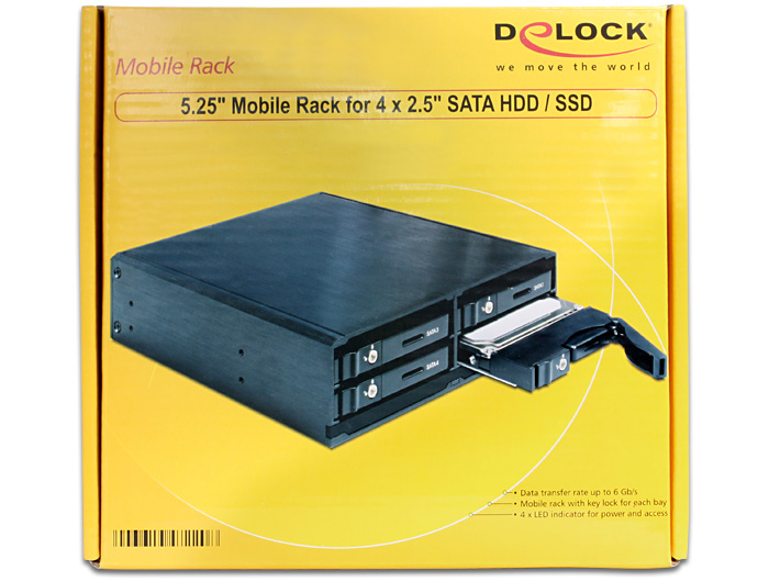Zweites Bild vonDelock 47220, Schwarz, 1 Lüfter, 6 Gbit/s, Leistung