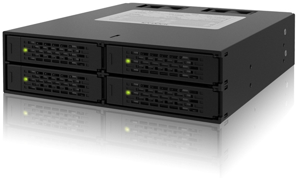 Icy Dock MB994SP-4S, Schwarz, SECC, 4 cm, 6 Gbit/s, Leistung, Status, 146 mm