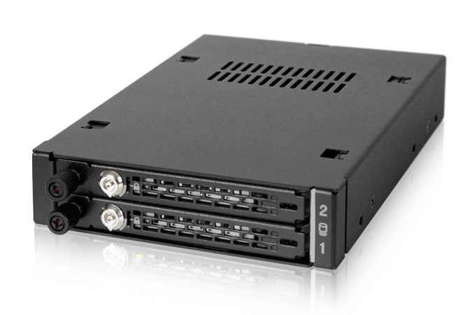 Zweites Bild vonIcy Dock MB492SKL-B, 2.5", SATA, Serial Attached SCSI (SAS), Schwarz, Metall, HDD, SSD, 25,4 mm