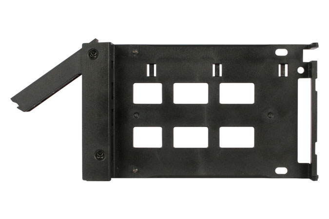 Zweites Bild vonIcy Dock ExpressTray, Frontblende, 2.5", SATA, Serial ATA II, Serial ATA III, Schwarz, Metall, Kunststoff, 6 Gbit/s