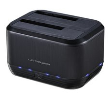 LC-Power LC-DOCK-U3-III, HDD, SSD, SATA, 2.5,3.5", 4000 TB, USB 3.2 Gen 1 (3.1 Gen 1) Type micro-B, Schwarz