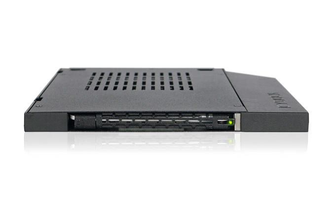 Icy Dock MB411SPO-2B, 2.5", Carrier Panel, 2.5", Schwarz, Metall, Kunststoff, 7 mm