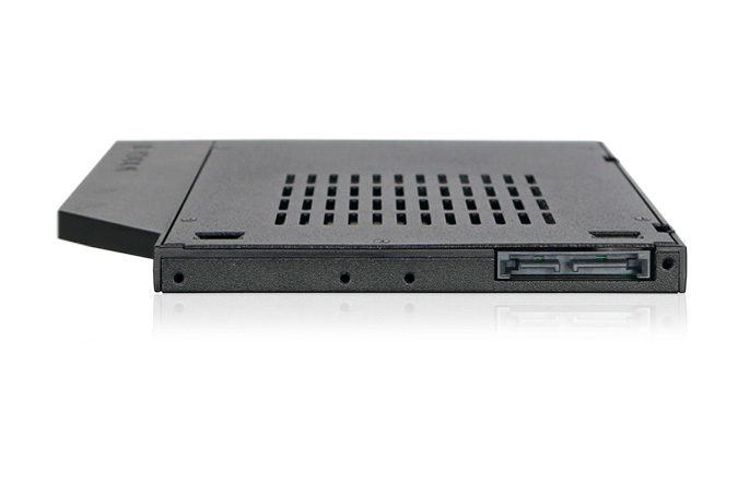 Zweites Bild vonIcy Dock MB411SPO-2B, 2.5", Carrier Panel, 2.5", Schwarz, Metall, Kunststoff, 7 mm