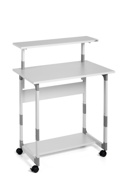 Durable 371810, Gerade, Rechteckige Form, Homeoffice, Büro, Grau, Grau, Grau