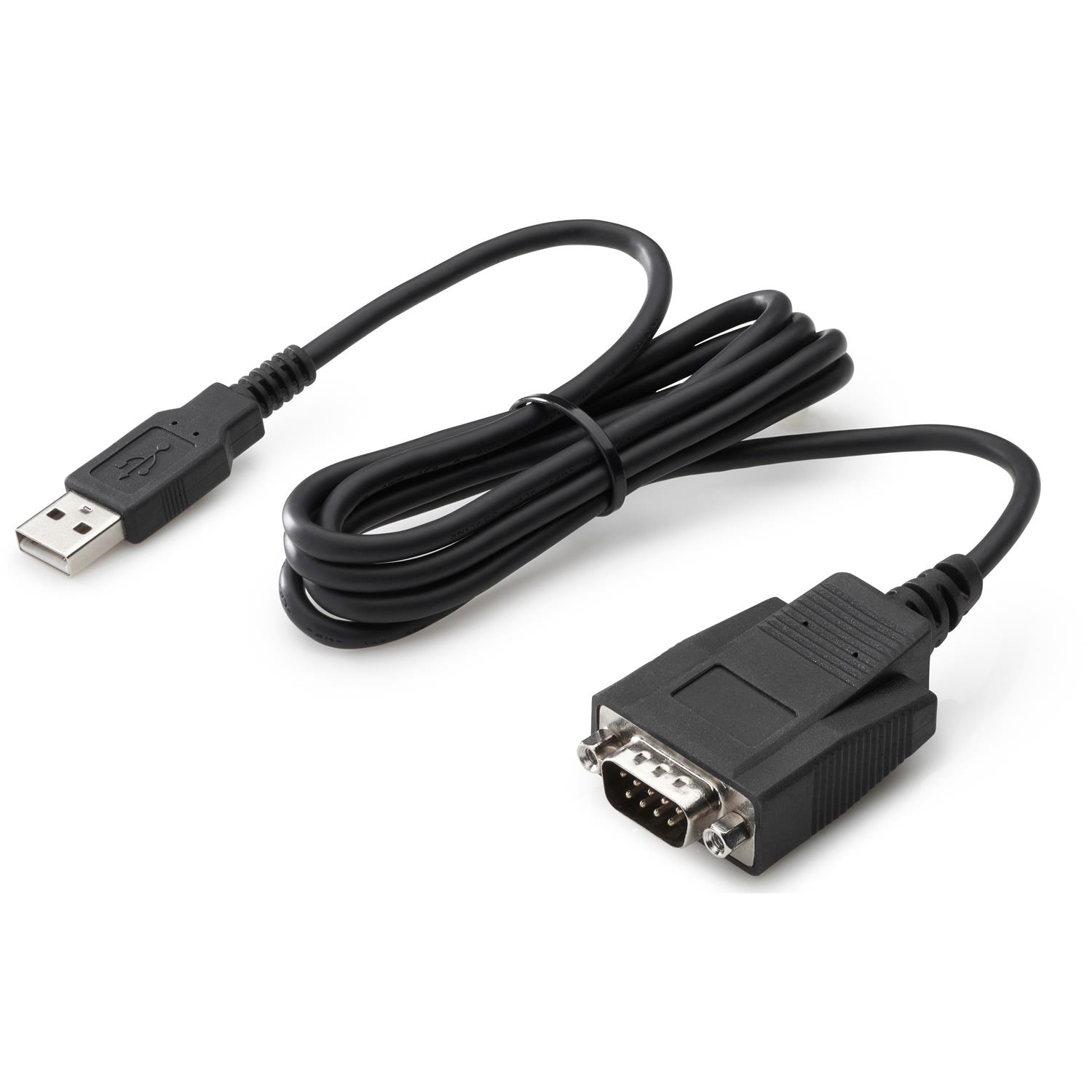 HP Adapter, USB zu seriell, Schwarz, USB Typ-A, DB-9, Männlich, Männlich, Business