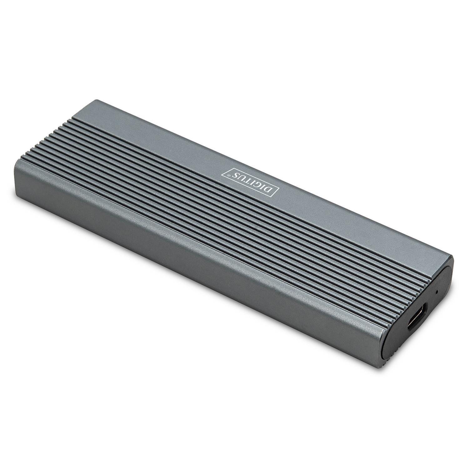 Zweites Bild vonDIGITUS USB M.2 Festplattengehäuse, SSD, extern, SATA, 6Gbps, USB 3.1 Gen2, Aluminium, werkzeugfrei