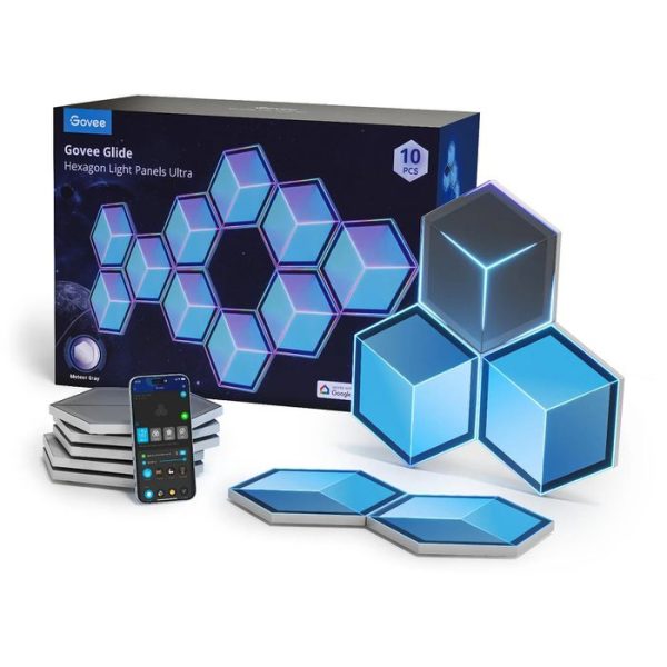 Govee RGBIC Glide Hexa Light Panels Ultra (7 pcs)