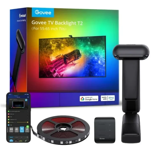 Govee RGBIC Envisual T2 TV Backlight for 55"- 65" TVs