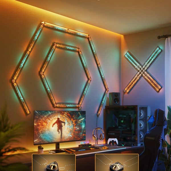 Zweites Bild vonGovee RGBIC Gaming Wall Light (4+1)