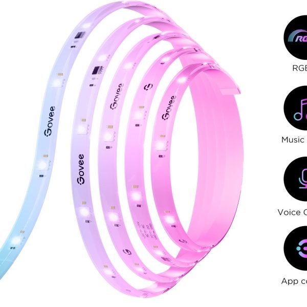 Zweites Bild vonGovee RGBIC LED Strip Light (Wi-Fi, Bluetooth, Matter) 5,0m