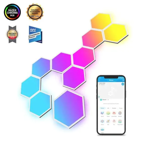 Zweites Bild vonGovee RGBIC Glide Hexa Light Panels Expansion Pack (2 pcs)
