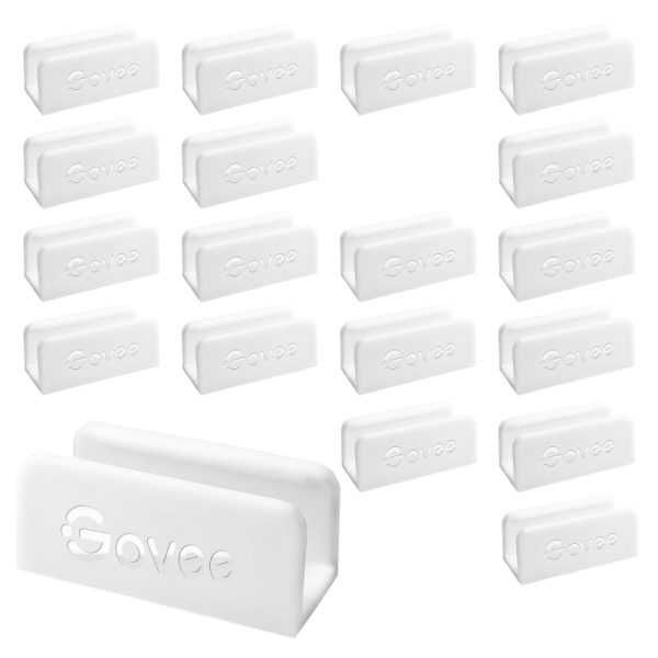 Govee Neon Rope Light Mounting Brackets (20 pcs) black