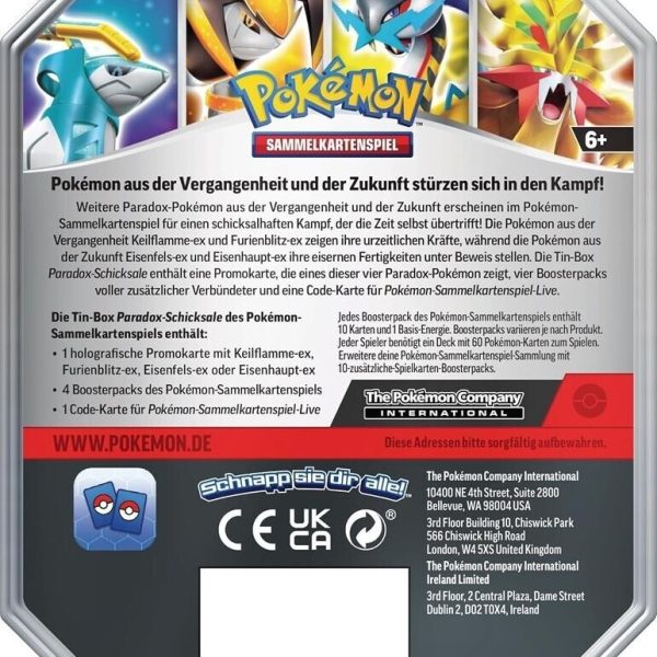Zweites Bild vonPokemon Paradox-Schicksale Furienblitz Tin-Box (DE) (45915)