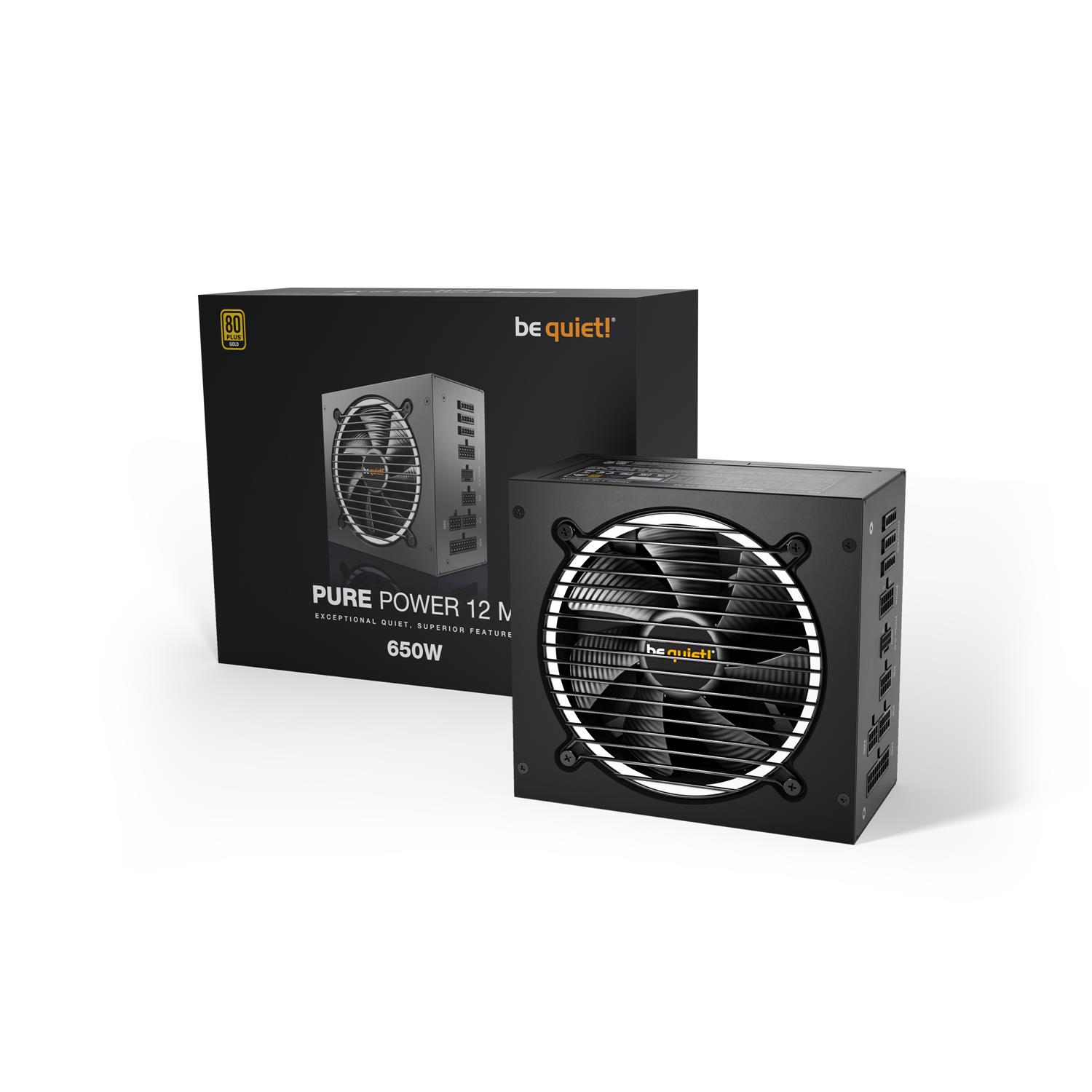 Zweites Bild vonBe Quiet! Pure Power 12 M, 650 W, 100 - 240 V, 720 W, 50 - 60 Hz, 10/5 A, Aktiv