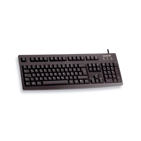 Cherry G83-6105, Volle Größe (100%), Kabelgebunden, USB, QWERTZ, Schwarz