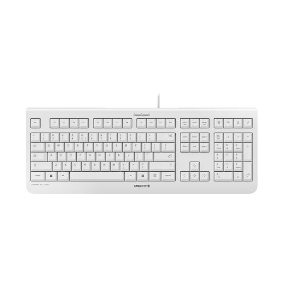 Cherry KC 1000, Volle Größe (100%), Kabelgebunden, USB, QWERTY, Grau