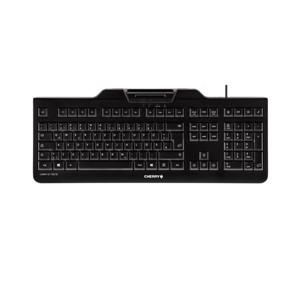 Cherry KC 1000 SC Kabelgebundene Chipkarten Tastatur, Schwarz, USB (QWERTZ - DE), Volle Größe (100%), Kabelgebunden, USB, Membran Key Switch, QWERTZ, Schwarz