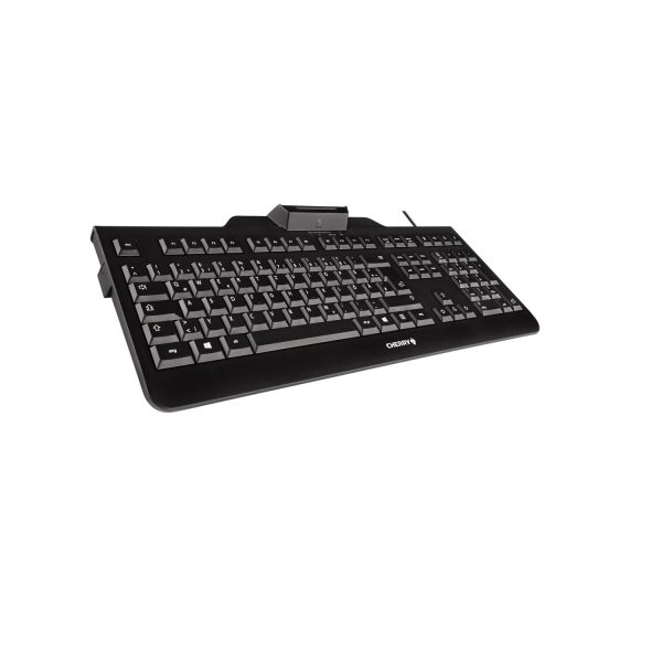 Zweites Bild vonCherry KC 1000 SC Kabelgebundene Chipkarten Tastatur, Schwarz, USB (QWERTZ - DE), Volle Größe (100%), Kabelgebunden, USB, Membran Key Switch, QWERTZ, Schwarz