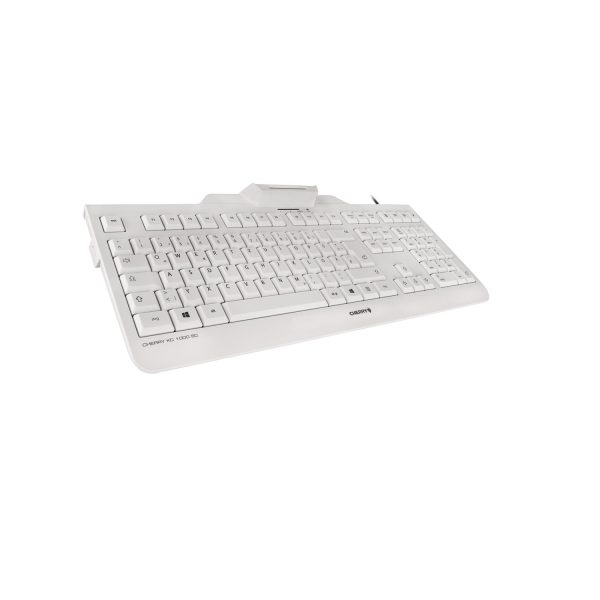 Zweites Bild vonCherry KC 1000 SC Kabelgebundene Chipkarten Tastatur, Hell Grau, USB (QWERTZ - DE), Volle Größe (100%), Kabelgebunden, USB, QWERTZ, Grau