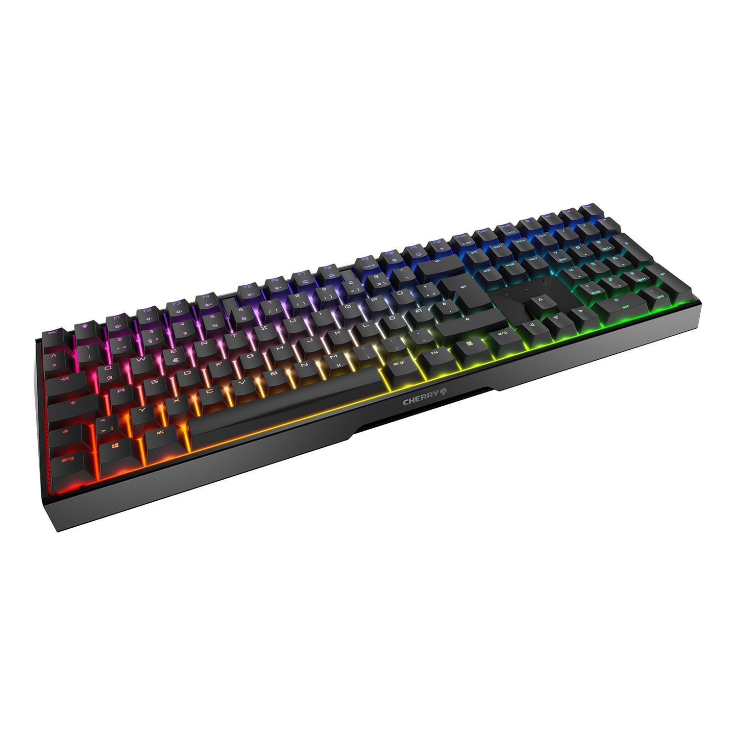 Zweites Bild vonCherry MX 3.0S RGB, Kabelgebunden, USB, Mechanischer Switch, QWERTZ, RGB-LED, Schwarz