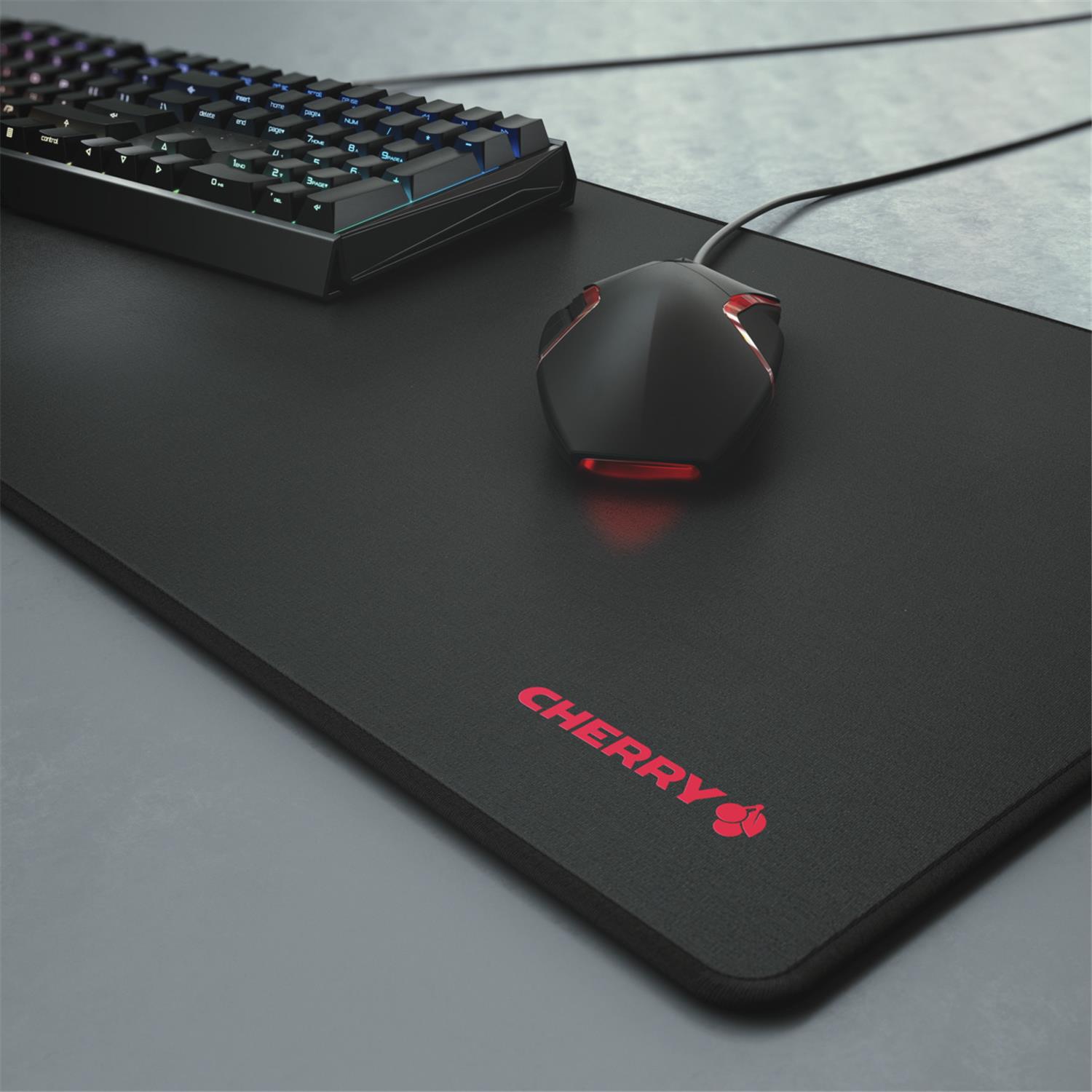 Zweites Bild vonCherry MP 2000, Schwarz, Monochromatisch, Anti-Rutsch-Basis, Gaming-Mauspad
