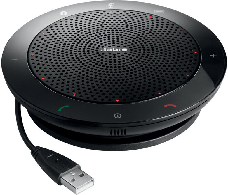 Jabra Speak 510, Universal, Schwarz, 100 m, CE, FCC, RoHS, REACH, Omnidirektional, Verkabelt & Kabellos