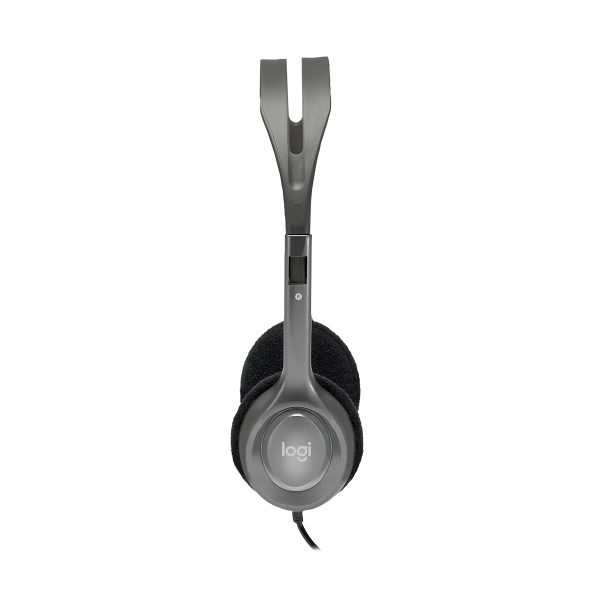 Zweites Bild vonLogitech LGT-H110, Kabelgebunden, Büro/Callcenter, 20 - 20000 Hz, 74 g, Kopfhörer, Schwarz, Silber