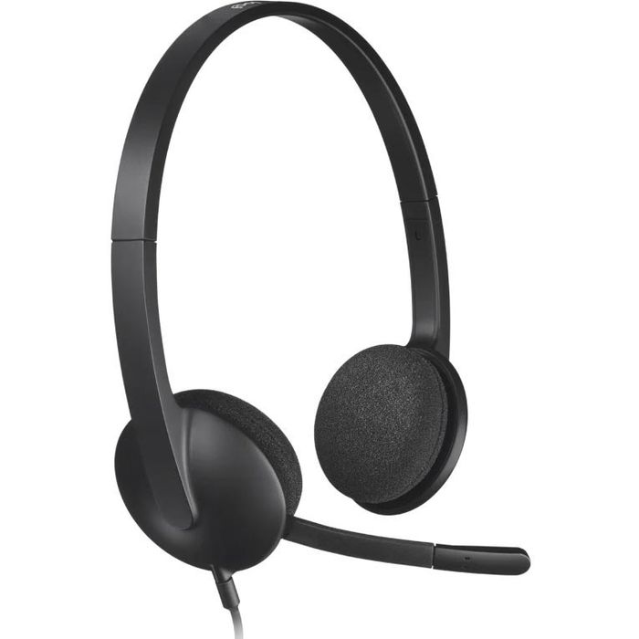 Zweites Bild vonLogitech 981-000475, Kabelgebunden, Büro/Callcenter, 20 - 20000 Hz, 100 g, Kopfhörer, Schwarz
