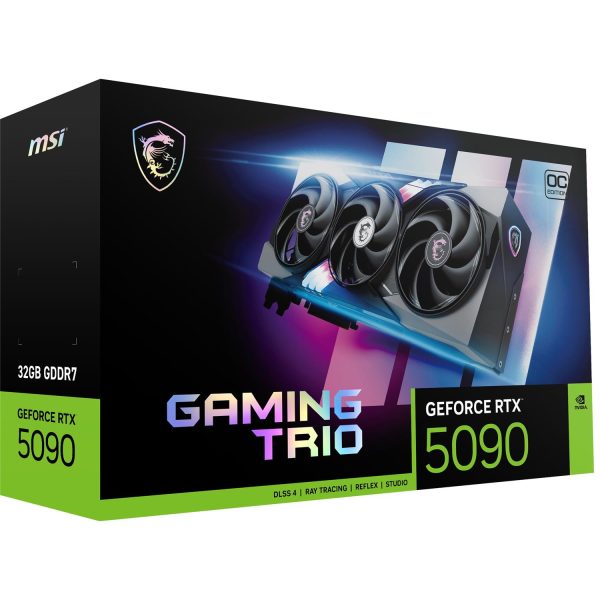 Zweites Bild vonMSI GAMING GeForce RTX5090 TRIO OC 32GB, GeForce RTX 5090, 32 GB, GDDR7, 512 Bit, 7680 x 4320 Pixel, PCI Express x16 5.0