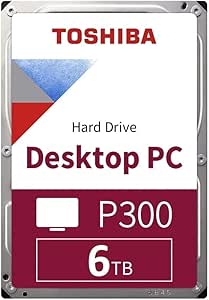 Toshiba P300, 6 TB, 5400 RPM, 128 MB, 3.5", Serial ATA III