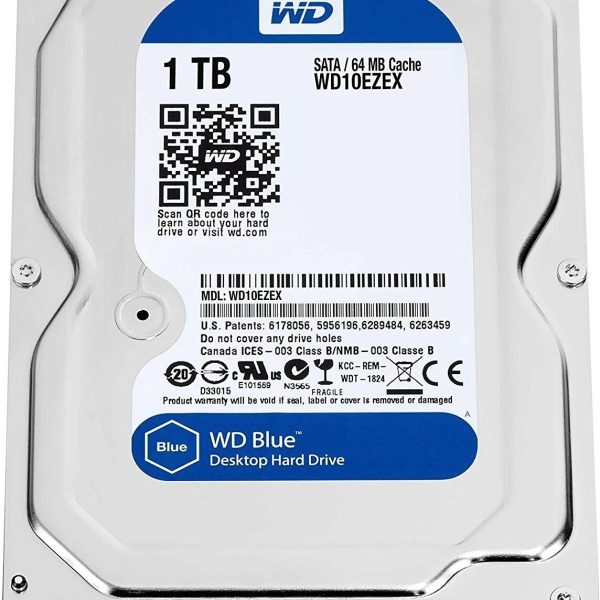 WD Caviar Blue WD10EZEX 3,5" SATA 1.000 GB - Festplatte - 7.200 rpm 8,9 ms - Intern