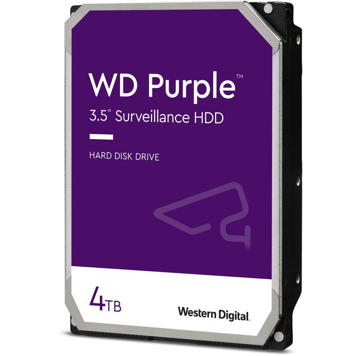 WD Purple , 4 TB, 5400 RPM, 256 MB, 3.5", Serial ATA III