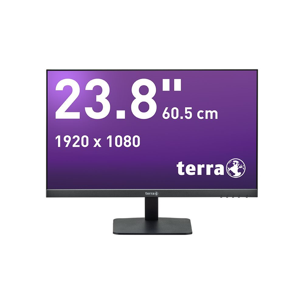 TERRA LCD/LED 2427W V2 black HDMI, DP, USB-C, GREENLINE PLUS, 60,5 cm (23.8"), 1920 x 1080 Pixel, Full HD, LCD, 5 ms, Schwarz