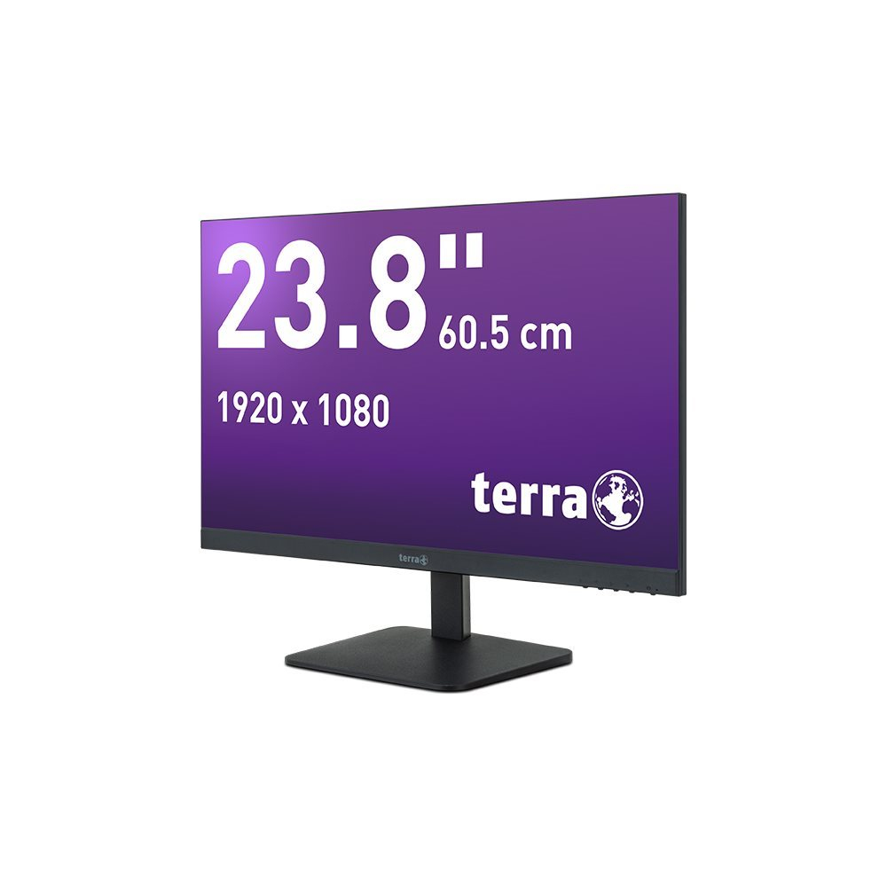 Zweites Bild vonTERRA LCD/LED 2427W V2 black HDMI, DP, USB-C, GREENLINE PLUS, 60,5 cm (23.8"), 1920 x 1080 Pixel, Full HD, LCD, 5 ms, Schwarz