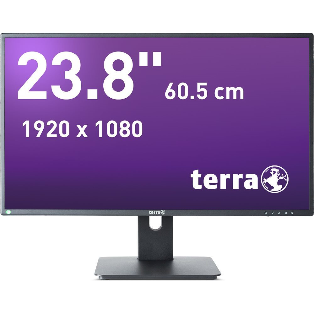 TERRA LCD/LED 2456W PV V3 schwarz DP, HDMI GREENLINE PLUS, 60,5 cm (23.8"), 1920 x 1080 Pixel, Full HD, LED, 5 ms, Schwarz