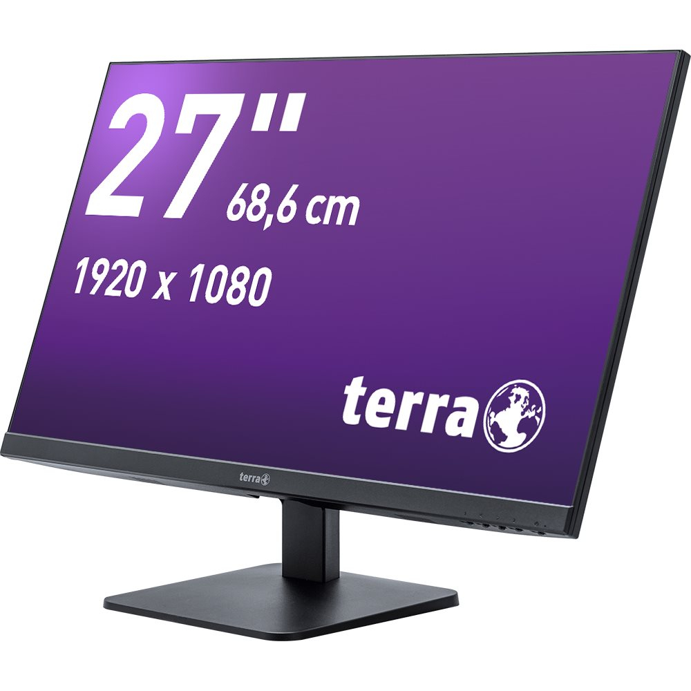 TERRA LCD/LED 2727W V2 black HDMI/DP/USB-C GREENLINE PLUS, 68,6 cm (27"), 1920 x 1080 Pixel, Full HD, LED, 5 ms, Schwarz